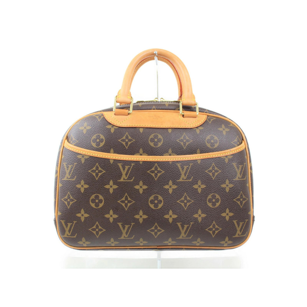 LOUIS VUITTON Trouville Monogram Brown Beige Canvas Handbag